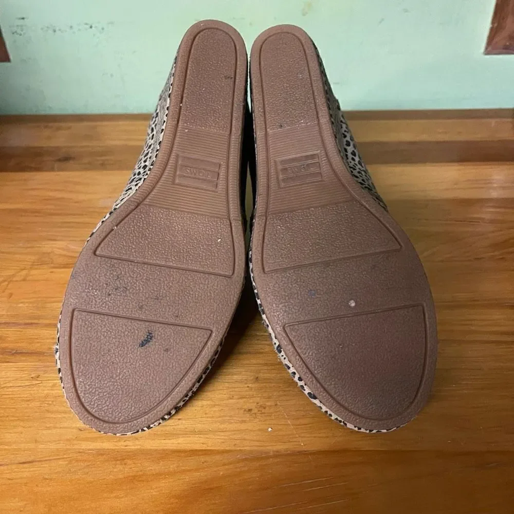 Toms Kala Desert Cheetah Suede Boots Wedge